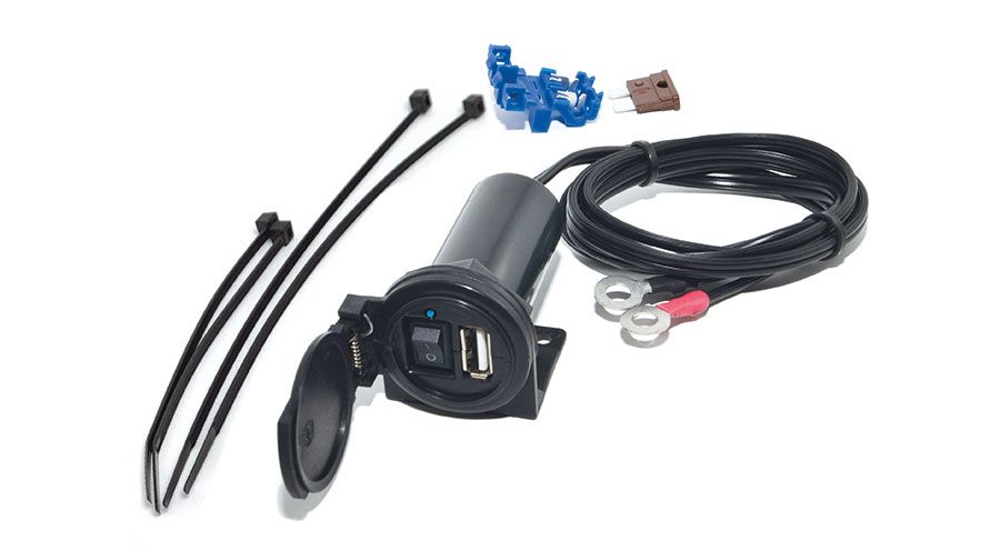 BMW R850R, R1100R, R1150R & Rockster USB Steckdose mit On/Off-Schalter